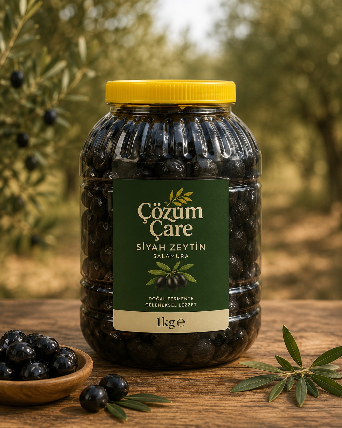 1 Kg Siyah Salamura Zeytin
