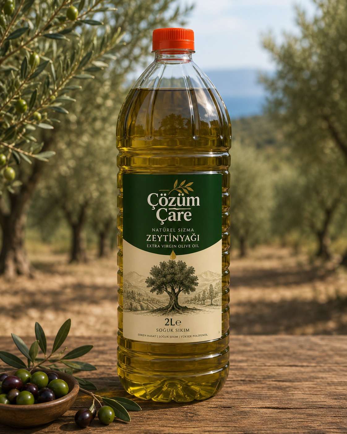 2 Kg Naturel Sızma Zeytinyağı % 100 Saf